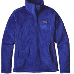 BLUE PATAGONIA RE TOOL SNAP FLEECE PULLOVER